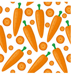 Cartoon Carrot Pattern Seamless