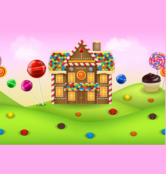 Fantasy Candyland With Gingerbread