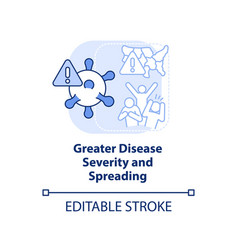 Greater Disease Severity And Spreading Light Blue