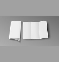 Vertical Brochure Trifold Booklet With Blank Cover