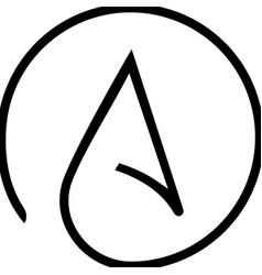 Atheism Agnosticism Glyph Icon