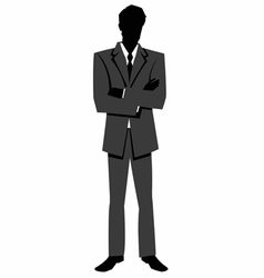 Man in a business suit Royalty Free Vector Image