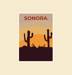 Sonora Retro Poster Travel