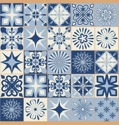 Spanish Portuguese Ceramic Tile In Blue Color