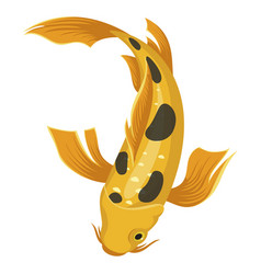 Coy Fish Icon Japanese Asian Yellow Carp