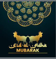 Eid Al Adha Wishing Post Design With Goat