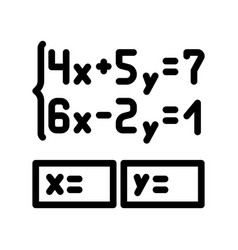 Equation Math Science Education Line Icon