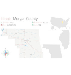 Map Of Morgan County In Illinois