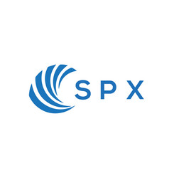 Spx Letter Logo Design On White Background