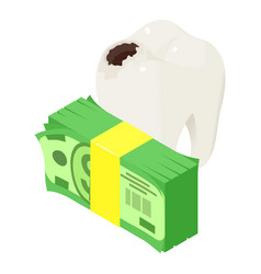 Caries Treatment Icon Isometric