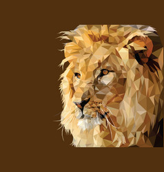 Lion Low Poly Art