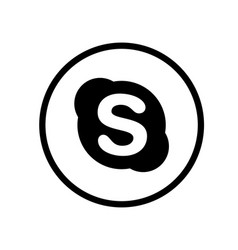 Skype Social Media Logo Abstract Symbol Design