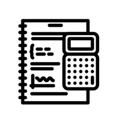 Calculate Math Science Education Line Icon