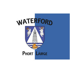 Flag County Waterford In Munster Ireland