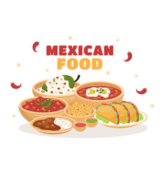 Mexican Food Restaurant With Various Of Delicious