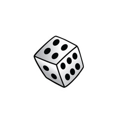 White Dice Risk Taker Gamble Art