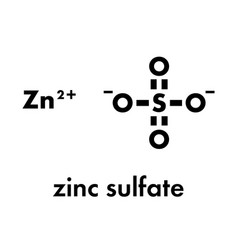 Zinc Sulfate Chemical Structure Skeletal Formula