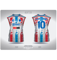 Eps Jersey Sports Shirt Blue Red Stone Paving