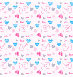 Love Letter Pattern Texture With Text Effect