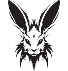 Premium Rabbit Monochrome Symbol Intricate Bunny