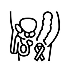 Prostate Cancer Line Icon