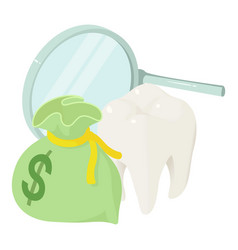 Dental Service Icon Isometric Tooth Near