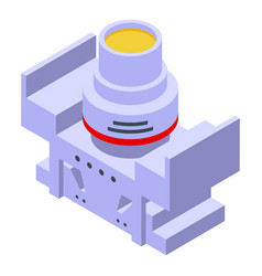 Glass Oven Icon Isometric Window Factory