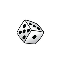 White Dice Risk Taker Gamble Art