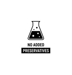 No Added Preservatives Icon Chemical Artificial