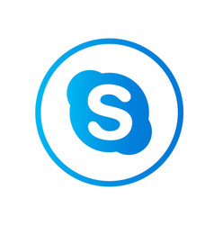 Skype Social Media Icon Abstract Logo Design