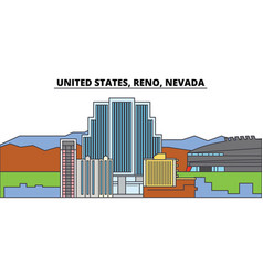 United States Reno Nevada City Skyline