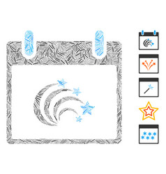 Hatch Festive Fireworks Calendar Day Icon