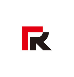 Letter Rk Arrow Simple Colors Logo