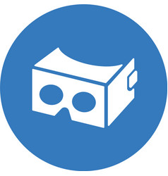 Cardboard Google Headset Reality Vr Icon Blue