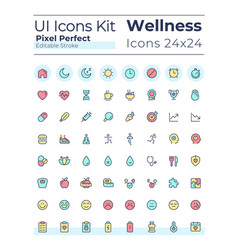 Health And Wellness Pixel Perfect Rgb Color Ui