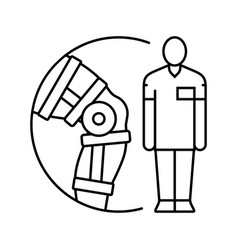 Orthopedic Technician Line Icon