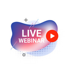 Webinar Live Virtual Event Icon Online Video