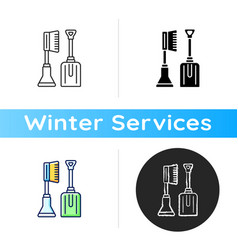 Snow Removal Tools Icon