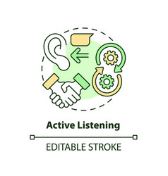 Active Listening Concept Icon