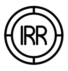 Rial Coin Icon Outline Irr Icon For Web Design