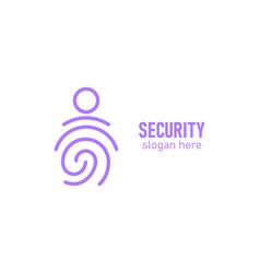 Creative Security Fingerprint Data Protection Icon