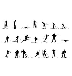 Biathlon Silhouette Set