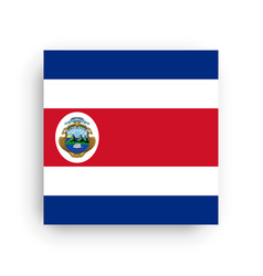 Square Flag Of Costa Rica