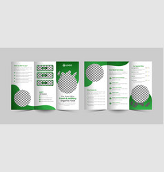 Bio Food Trifold Brochure Template Or Organic