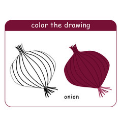 Coloring Book For Children Onion Head In Color