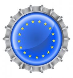 Bottle cap flag Royalty Free Vector Image - VectorStock