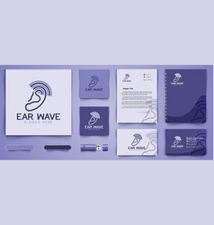 Ear Radiology Medical Logo And Business Branding