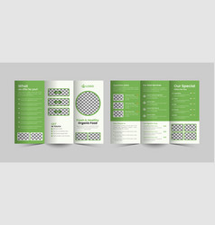 Organic Healthy Food Shop Tri Fold Brochure