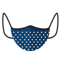 Protective Blue Face Mask On A White Background