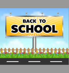 Back To School Billboard Side Road